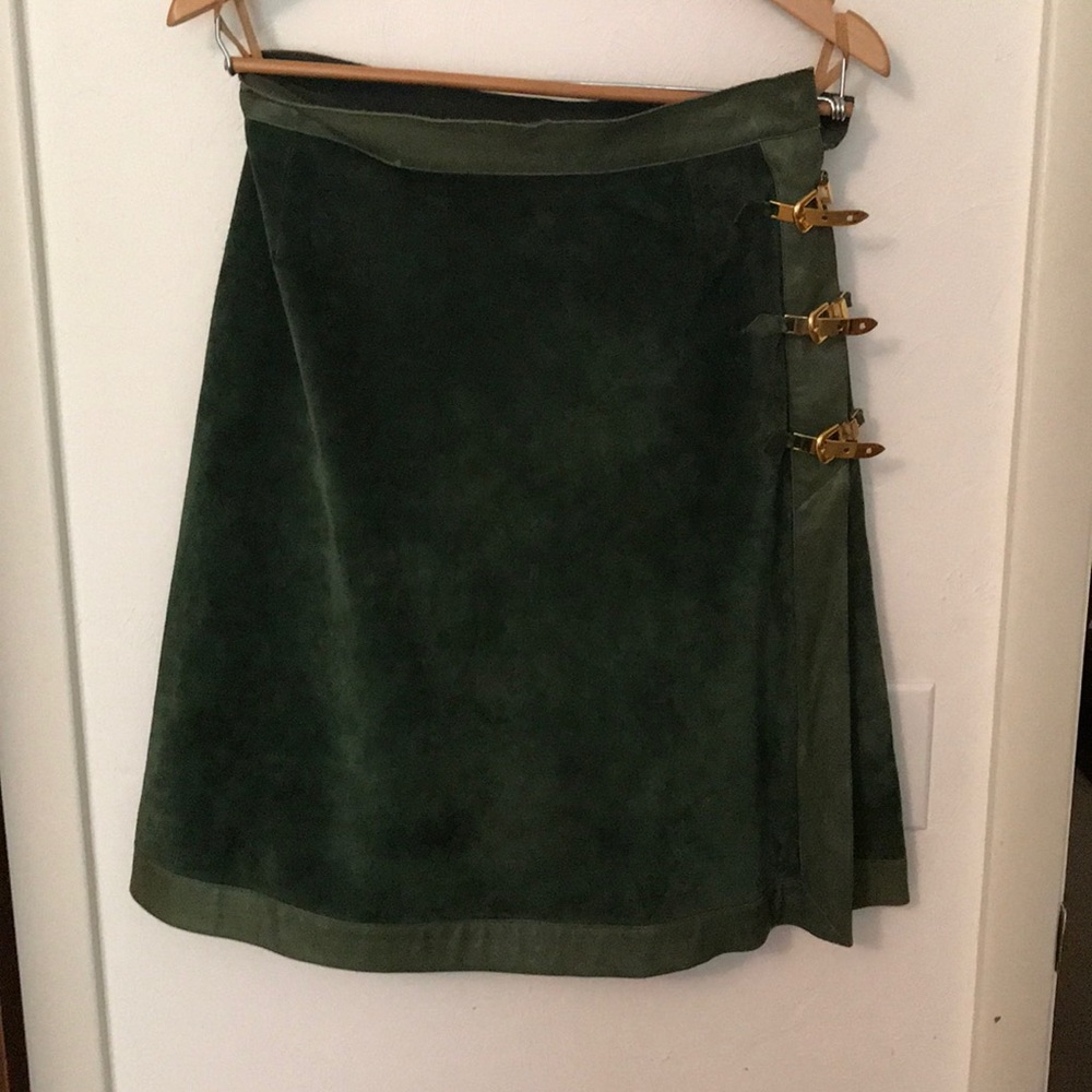 Vintage GUCCI suede leather skirt